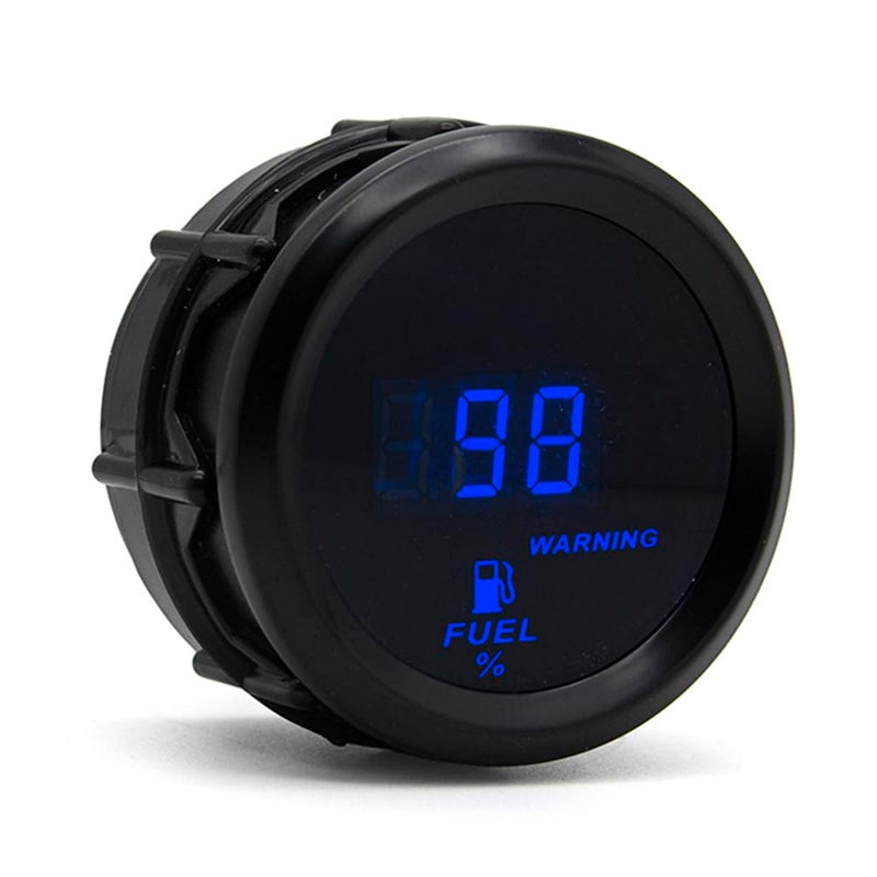 SINCO TECH 2 Inches 52mm Car Fuel Level Digital Gauge Automobile Blue Backlight Universal Meter (Fuel Gauge) - Image 2